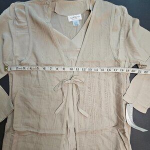 Vintage Adolfo Sport Beige Blouse